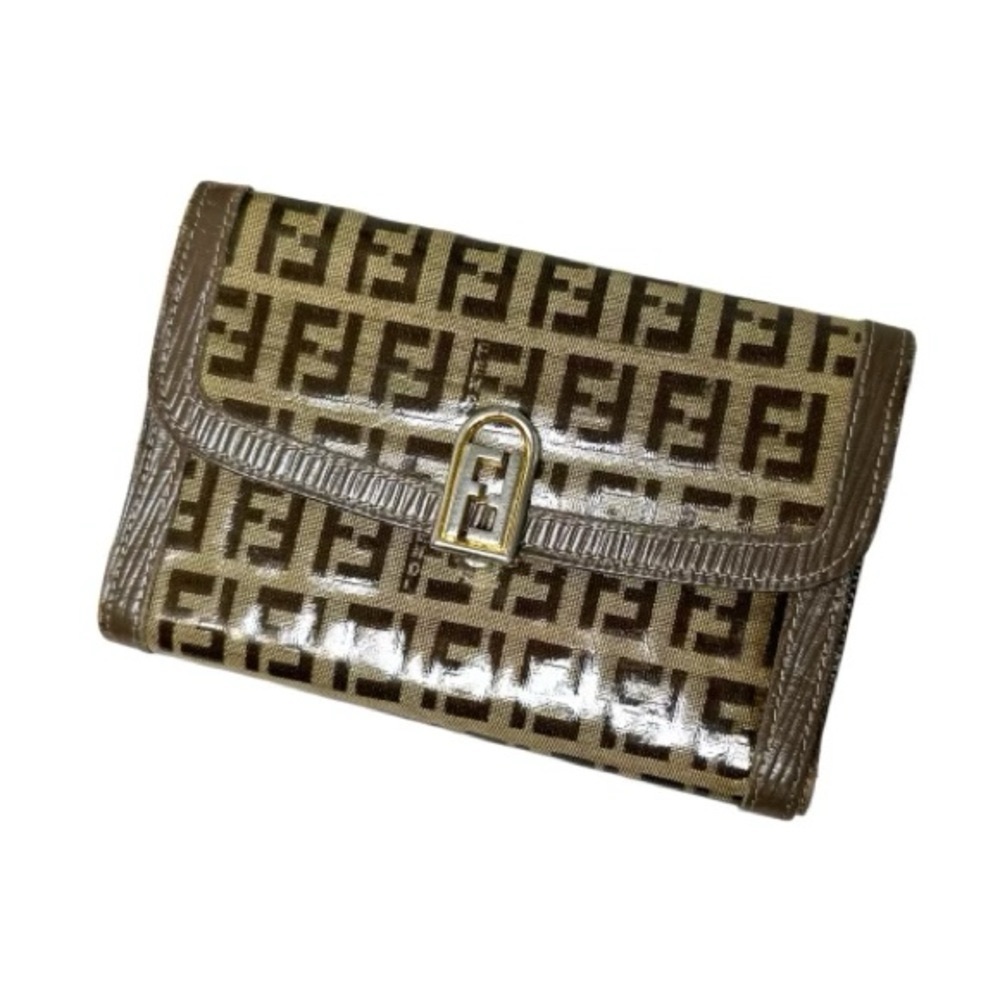 🤎Rare Vintage Fendi Zucchino Wallet
